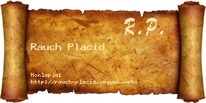 Rauch Placid névjegykártya